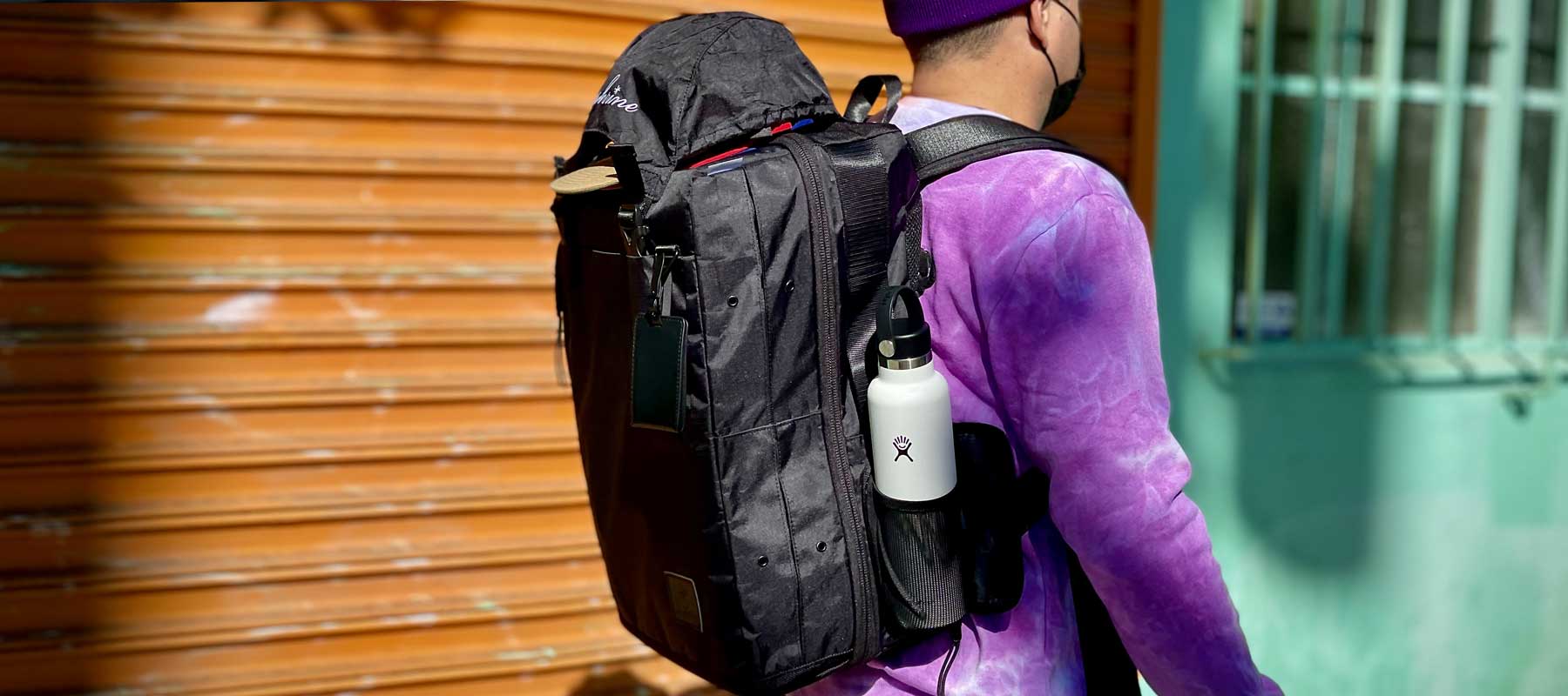 ADVPROJKTZ Black Dyneema Fabric WEEKENDER BACKPACK The Shrine
