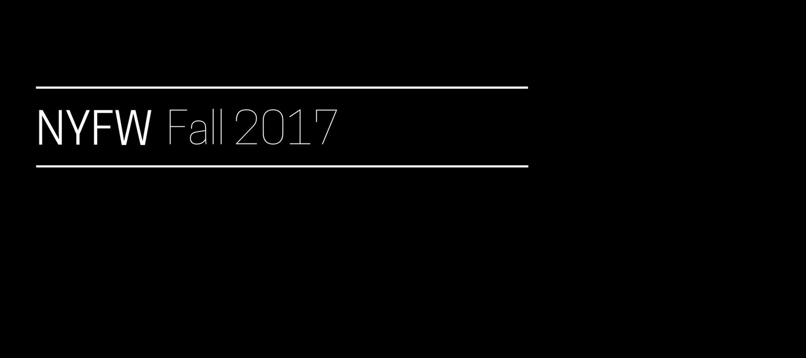 New York Fashion Week Fall 2017: Streetwear