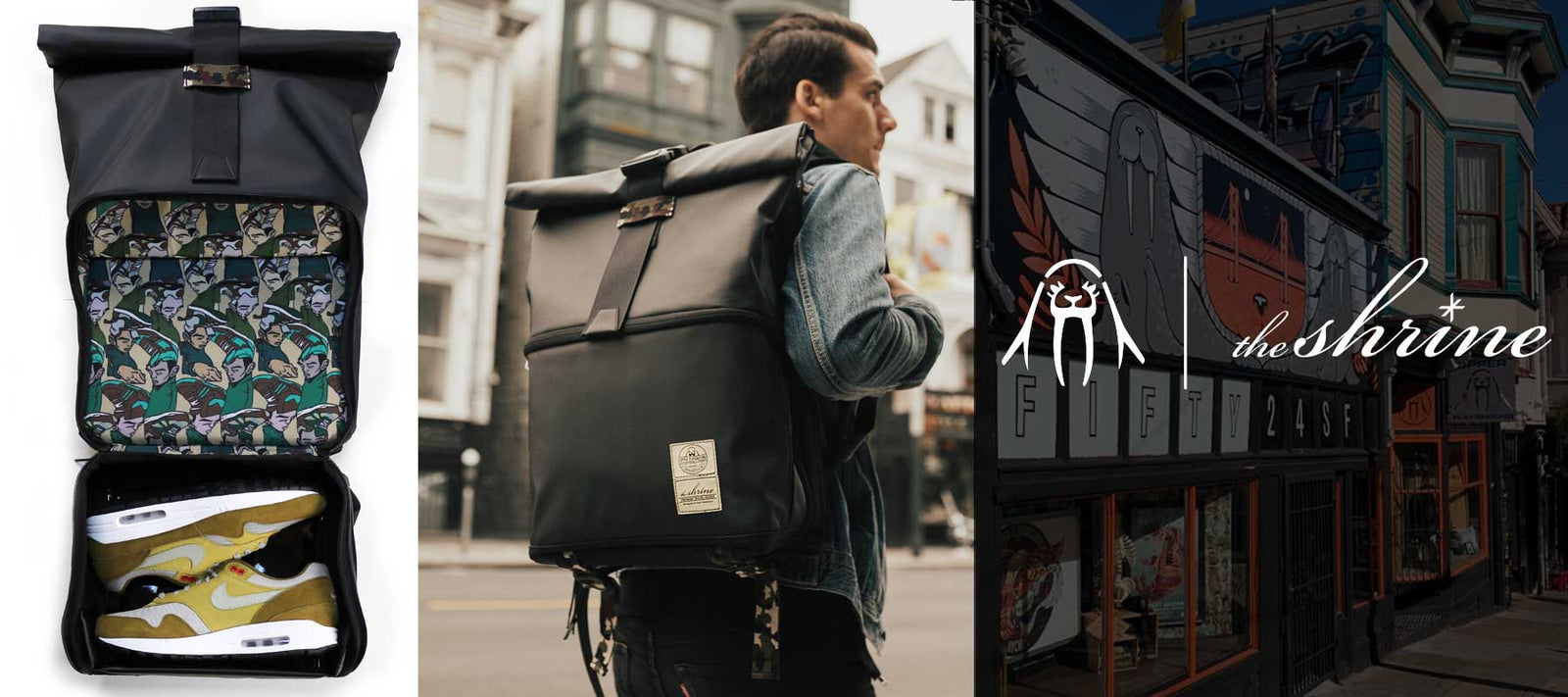 Upper Playground x Sam Flores Sneaker Rolltop Daypack