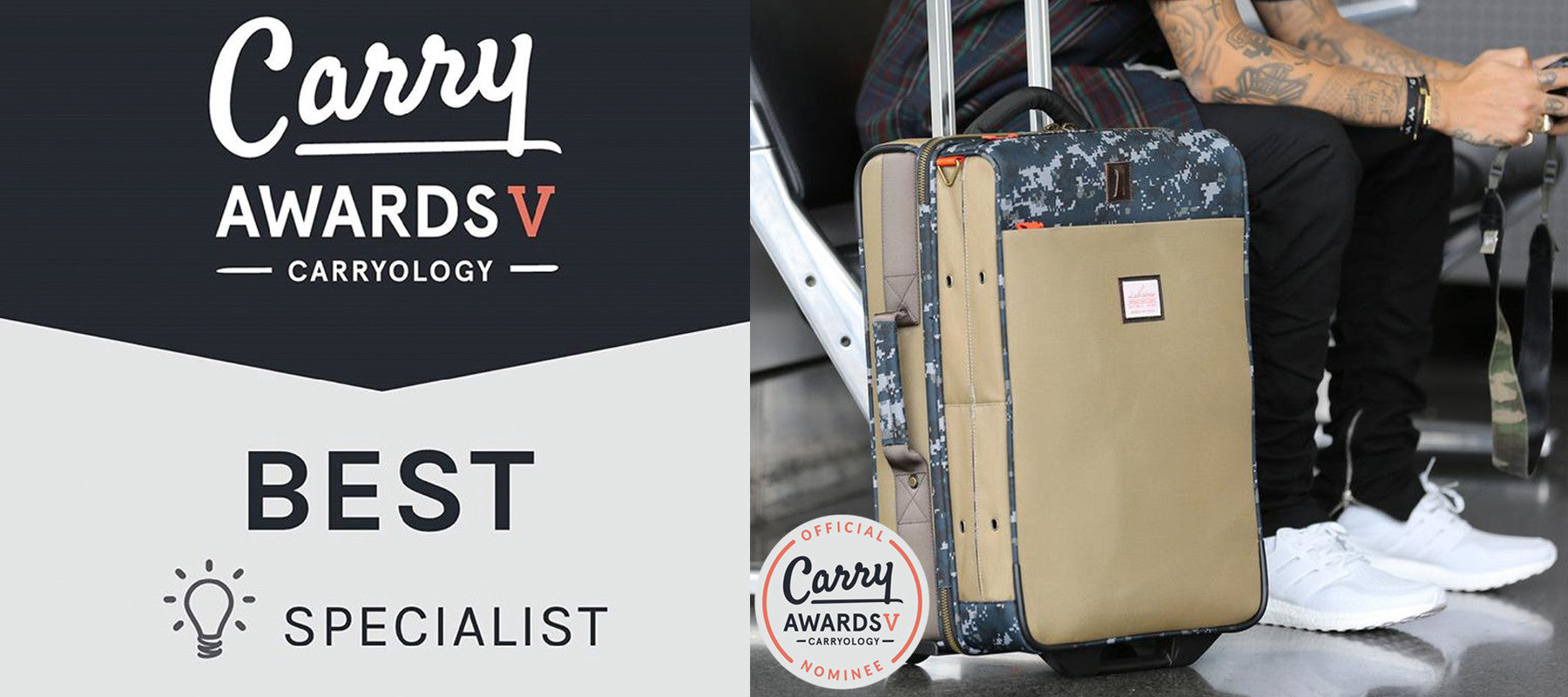 Our Luggage design is nominated for a Carryology Award!