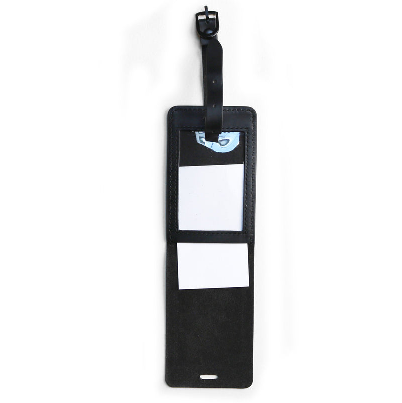 Tumbled Leather Luggage Tag