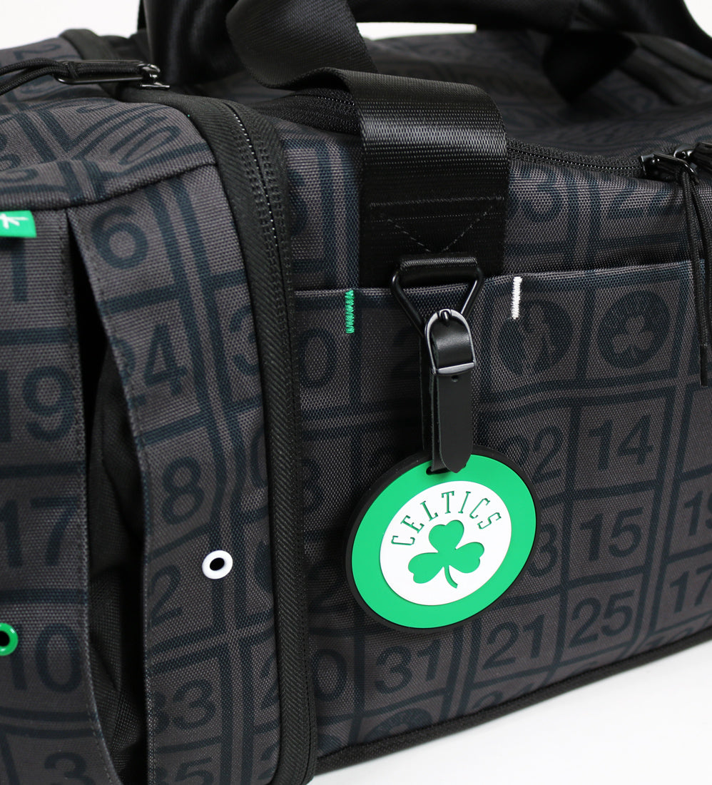 Boston Celtics MOJO 27'' 2-Wheel Drop Bottom Rolling Duffel Bag - Black