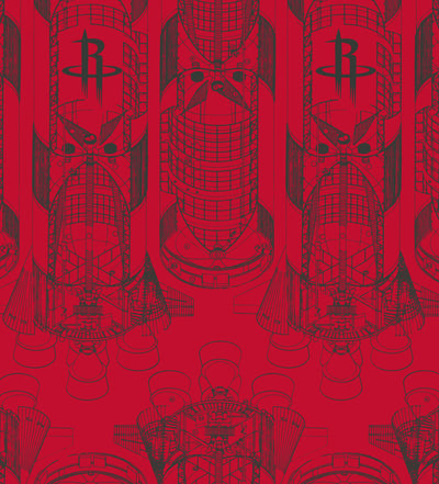 NBALAB x The Shrine Co Duffle Bag - Houston Rockets