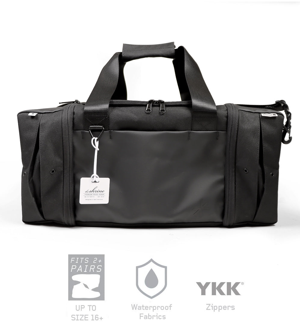 Amazon.com | Sneaker Bag for Travel/Sneakerhead gift/Outdoor Sports Bag/Gym  Bag /, A Multi-functional Travel Duffel Bag with 3 Adjustable Dividers, &  Shoulder Strap,Made of Nylon, by Krone Kalpasmos-Black | Travel Duffels