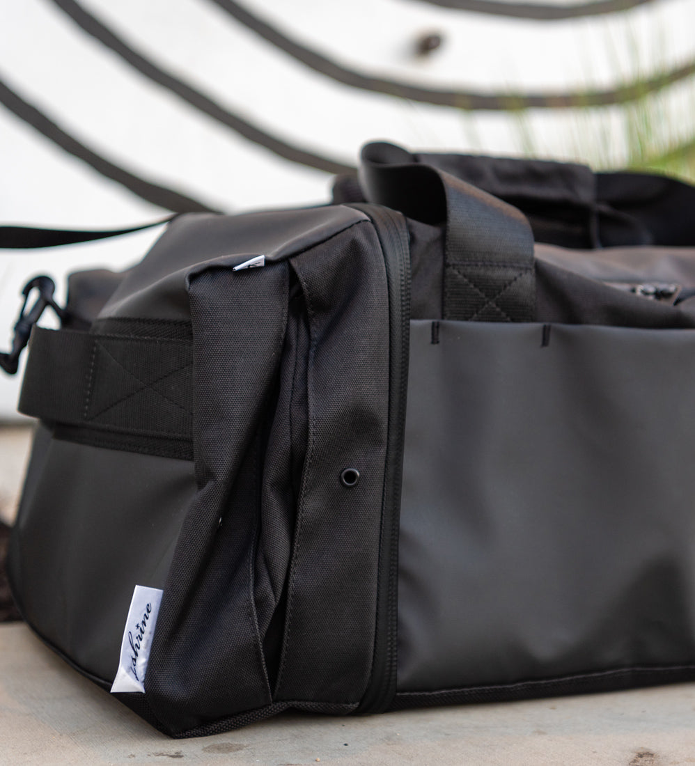 Shrine Sneaker Duffle Shoulder Bag - Triple Black V3 - w/ Watch Pocket ...
